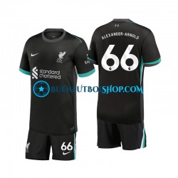 Camiseta de Fútbol Liverpool Alexander-Arnold 66 2024-2025 Segunda Equipación Manga Corta Niño