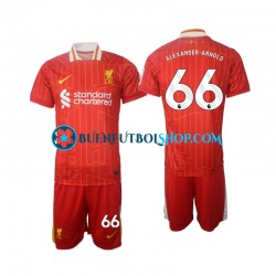 Camiseta de Fútbol Liverpool Alexander-Arnold 66 2024-2025 Primera Equipación Manga Corta Niño