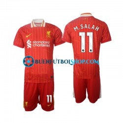 Camiseta de Fútbol Liverpool M.Salah 11 2024-2025 Primera Equipación Manga Corta Niño