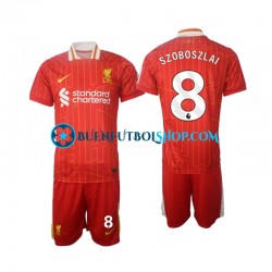 Camiseta de Fútbol Liverpool Szoboszlai 8 2024-2025 Primera Equipación Manga Corta Niño