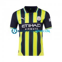 Camiseta de Fútbol Manchester City 2024-2025 Segunda Equipación Manga Corta Hombre