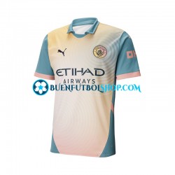 Camiseta de Fútbol Manchester City 2024-2025 Cuarta Equipación Manga Corta Hombre