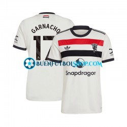 Camiseta de Fútbol Manchester United GARNACHO 17 2024-2025 Tercera Equipación Manga Corta Hombre