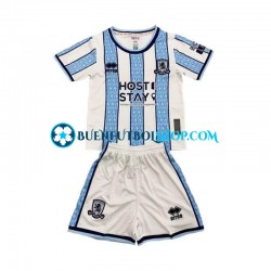 Camiseta de Fútbol Middlesbrough 2024-2025 Segunda Equipación Manga Corta Niño Camiseta de Fútbol Middlesbrough 2024-2025 Segunda Equipación Manga Corta Niño
