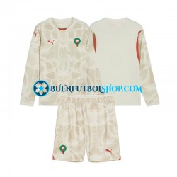 Camiseta de Fútbol Marruecos Portero 2024 Segunda Equipación Manga Larga Niño