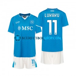 Camiseta de Fútbol Napoli Lukaku 11 2024-2025 Primera Equipación Manga Corta Niño