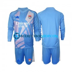 Camiseta de Fútbol Olympique de Lyon Portero 2024-2025 Tercera Equipación Azul Manga Larga Niño Camiseta de Fútbol Olympique de Lyon Portero 2024-2025 Tercera Equipación Azul Manga Larga Niño