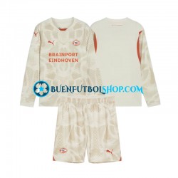 Camiseta de Fútbol PSV Eindhoven Portero 2024-2025 Tercera Equipación Manga Larga Niño