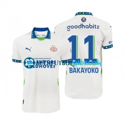 Camiseta de Fútbol PSV Eindhoven Johan Bakayoko 11 2024-2025 Segunda Equipación Manga Corta Hombre