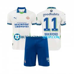 Camiseta de Fútbol PSV Eindhoven Johan Bakayoko 11 2024-2025 Tercera Equipación Manga Corta Niño