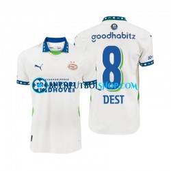Camiseta de Fútbol PSV Eindhoven Sergino Dest 8 2024-2025 Tercera Equipación Manga Corta Hombre Camiseta de Fútbol PSV Eindhoven Sergino Dest 8 2024-2025 Tercera Equipación Manga Corta Hombre