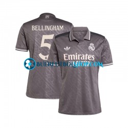 Camiseta de Fútbol Real Madrid BELLINGHAM 5 2024-2025 Tercera Equipación Manga Corta Hombre