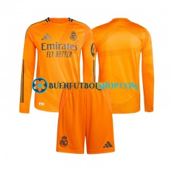 Camiseta de Fútbol Real Madrid 2024-2025 Segunda Equipación Manga Larga Niño Camiseta de Fútbol Real Madrid 2024-2025 Segunda Equipación Manga Larga Niño
