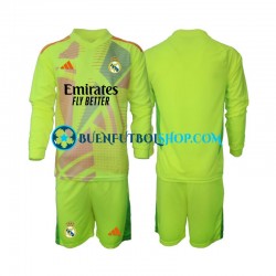 Camiseta de Fútbol Real Madrid Portero 2024-2025 Cuarta Equipación Manga Larga Niño Camiseta de Fútbol Real Madrid Portero 2024-2025 Cuarta Equipación Manga Larga Niño