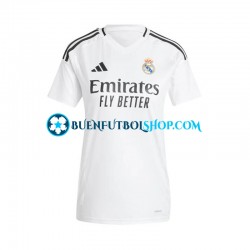 Camiseta de Fútbol Real Madrid 2024-2025 Primera Equipación Manga Corta para Mujer Camiseta de Fútbol Real Madrid 2024-2025 Primera Equipación Manga Corta para Mujer