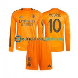 Camiseta de Fútbol Real Madrid Luka Modric 10 2024-2025 Segunda Equipación Manga Larga Niño Camiseta de Fútbol Real Madrid Luka Modric 10 2024-2025 Segunda Equipación Manga Larga Niño