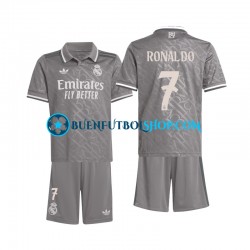 Camiseta de Fútbol Real Madrid Ronaldo 7 2024-2025 Tercera Equipación Manga Corta Niño Camiseta de Fútbol Real Madrid Ronaldo 7 2024-2025 Tercera Equipación Manga Corta Niño