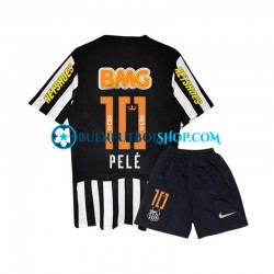 Camiseta de Fútbol Santos PELE 10 Retro 2011-2012 Segunda Equipación Manga Corta Niño