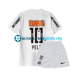 Camiseta de Fútbol Santos PELE 10 Retro 2011-2012 Primera Equipación Manga Corta Niño