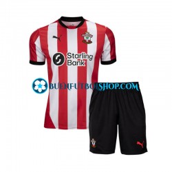 Camiseta de Fútbol Southampton 2024-2025 Primera Equipación Manga Corta Niño