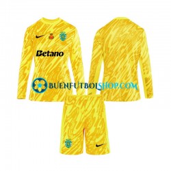Camiseta de Fútbol Sporting CP Portero 2024-2025 Tercera Equipación Manga Larga Niño