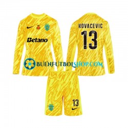 Camiseta de Fútbol Sporting CP Portero Kovacevic 13 2024-2025 Tercera Equipación Manga Larga Niño