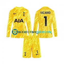 Camiseta de Fútbol Tottenham Hotspur Portero Vicario 1 2024-2025 Primera Equipación Manga Larga Niño Camiseta de Fútbol Tottenham Hotspur Portero Vicario 1 2024-2025 Primera Equipación Manga Larga Niño