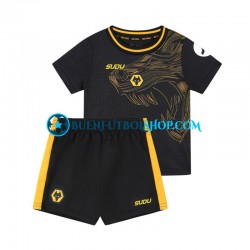 Camiseta de Fútbol Wolverhampton Wanderers 2024-2025 Segunda Equipación Manga Corta Niño