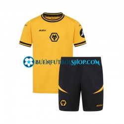 Camiseta de Fútbol Wolverhampton Wanderers 2024-2025 Primera Equipación Manga Corta Niño