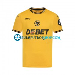 Camiseta de Fútbol Wolverhampton Wanderers 2024-2025 Primera Equipación Manga Corta Hombre